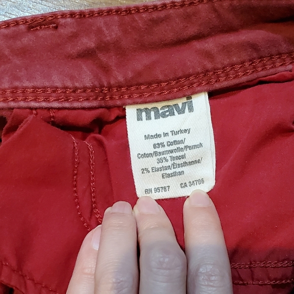 Mavi Serena Red Skinny Jeans - Picture 6 of 7